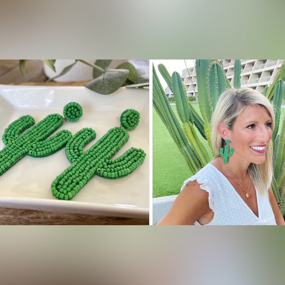 NEW IN BOX Cactus Earrings
